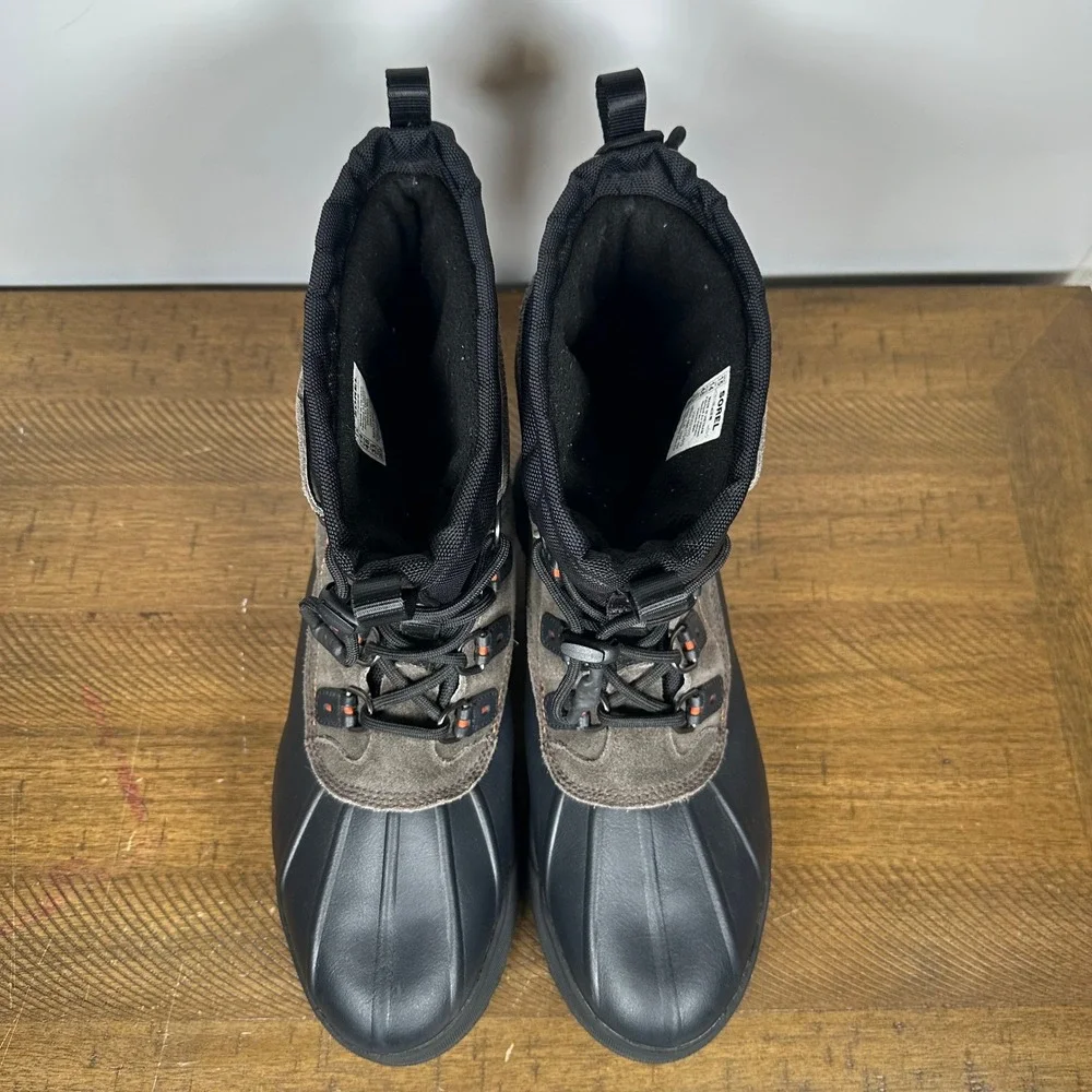 Sorel Boots Mens 15 Black Scout 87 XT WP Waterproof Insulated Snow Winter Hiking